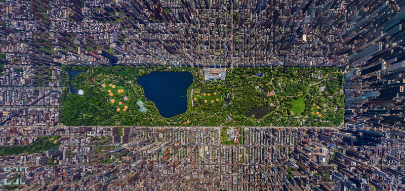 Illustration for article titled 11 Bird's-Eye Views That Show How NYC Has Grown Over 350 Years